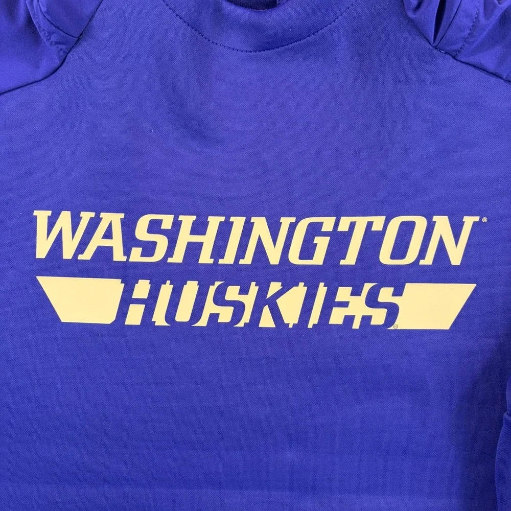 Adidas NCAA WASHINGTON HUSKIES GAME MODE HOODIE Men 2XL Purple Pullover Football